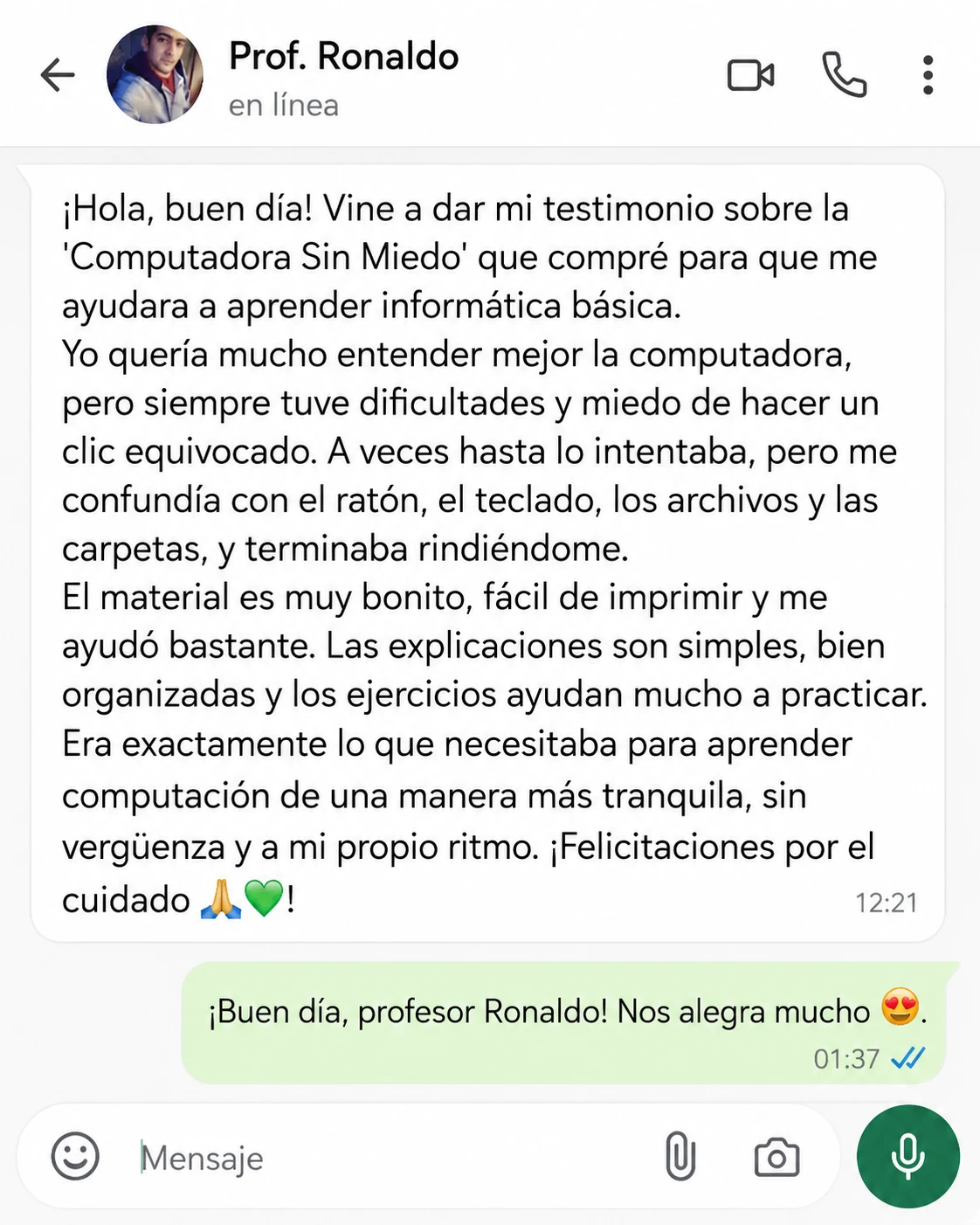 Testimonio de cliente 5